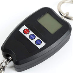 Close-up of LCD display on electronic crane scale