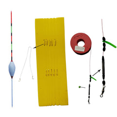 Crappie fishing setup showing line and hooks