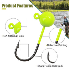 Pink jig head for crappie and panfish