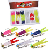 Crappie Split-Tail Grub bodies in six colors (30 count)