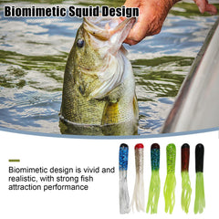 Soft plastic lures with hollow head and tentacle tail
