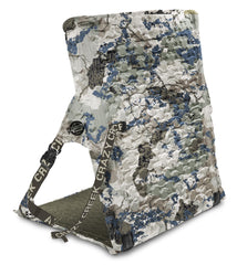 Crazy Creek HEX 2.0 LongBack Chair rolled compactly for backpacking convenience and quick setup.