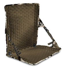 Crazy Creek HEX 2.0 LongBack Chair water-resistant shell keeps you dry on damp ground.