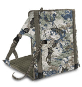 Crazy Creek Kings Camo HEX 2.0 chair folded for ultralight portability