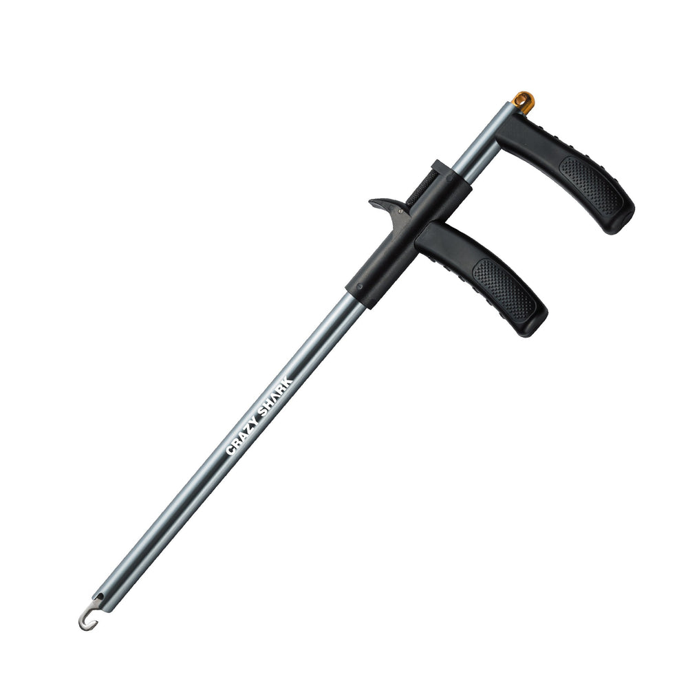 CRAZY SHARK Hook Remover Aluminum 13.6in Gray - front view