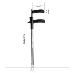 CRAZY SHARK Hook Remover Gray - side view