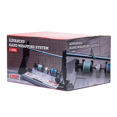 Built-in tool storage on CRB Hand Wrapper system