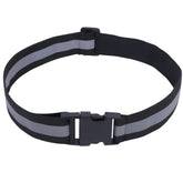 CREATCABIN Black Reflective Belt for running improves night visibility and vehicle awareness.