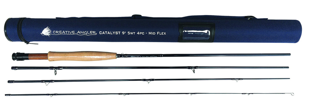 Creative Angler Catalyst rod 8ft6 4wt cork handle for versatile freshwater casting