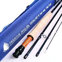 Creative Angler Catalyst rod 9ft5wt showcasing smooth casting action for trout and panfish
