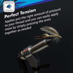 Creative Angler precision bobbin smooth rotation reduces snagging for steady thread wraps.
