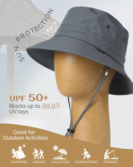 Creekstone sun hat grey side profile