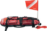 Front view of Cressi Signal Board Buoy showing red outer casing