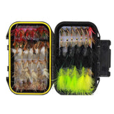 Croch 60pcs fly fishing flies assortment showing diverse patterns