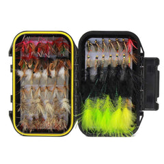 Croch 60pcs fly fishing flies assortment showing diverse patterns