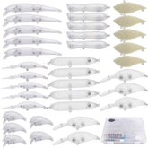 Unpainted Croch blank crankbait lure – front view