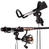 Croch bank fishing rod pole holder set of 2 installed in ground