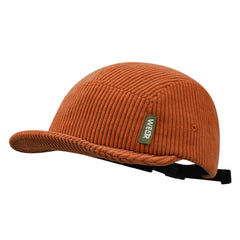 Croogo 5 Panel Hat brick red front view, versatile daily wear for urban style