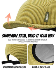 Croogo vintage corduroy trucker hat adds retro flair to casual outfits