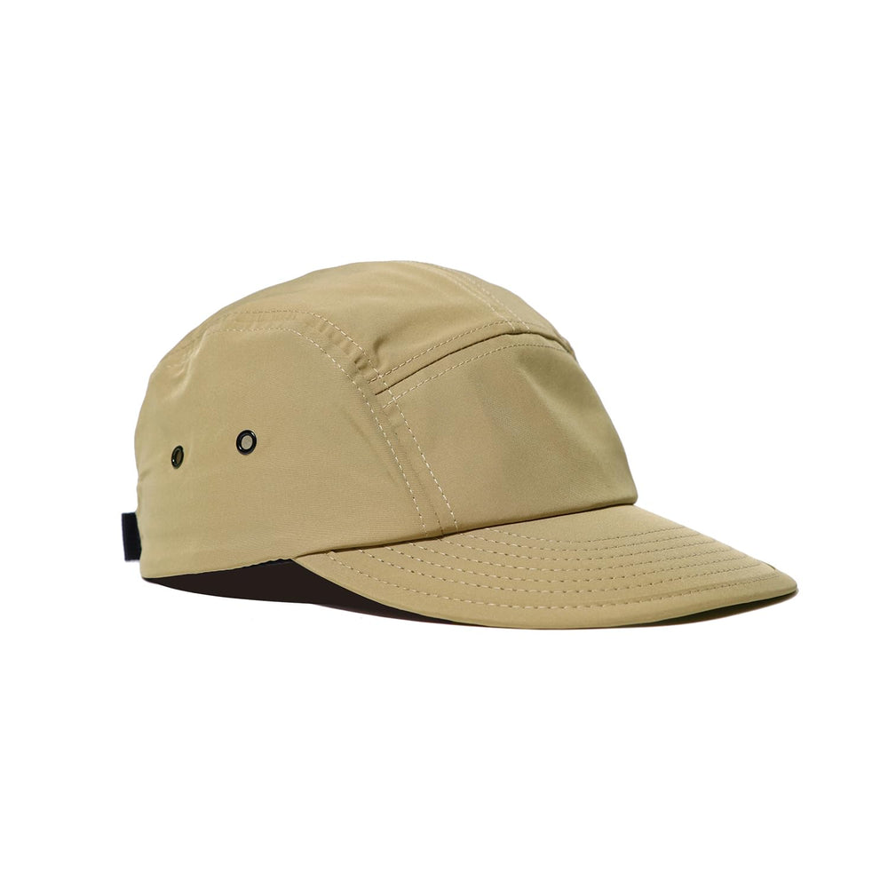 Croogo wide brim visor hat for women in khaki, front view