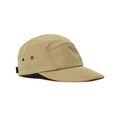 Croogo wide brim visor hat for women in khaki, front view