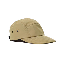 Croogo wide brim visor hat for women in khaki, front view