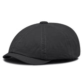 Croogo men's gray newsboy flat cap front view