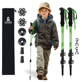 Croosseoutdoors kids poles folded for compact storage and easy transport.