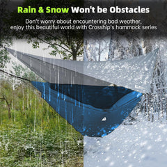CROSSHIP two-person hammock setup ready for shared relaxation