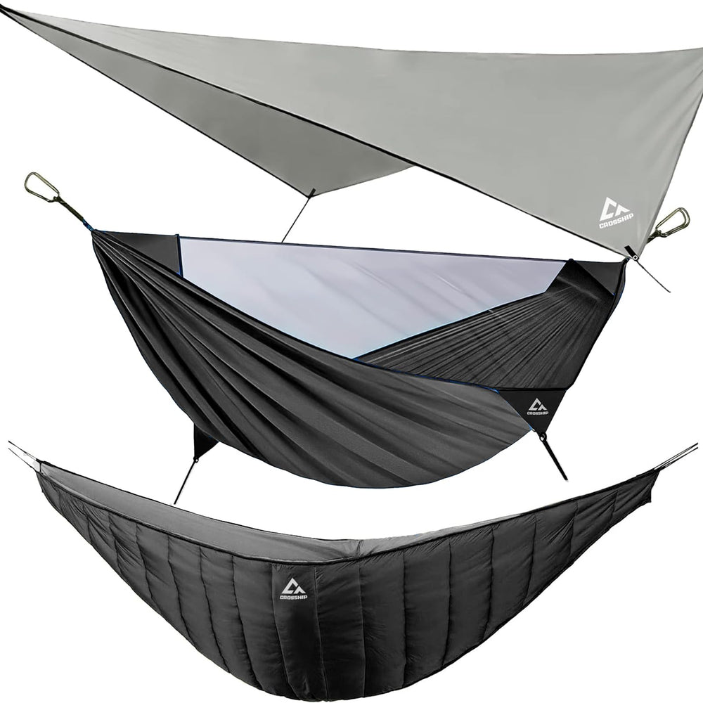 CROSSHIP camping hammock with mosquito net offers bug-free lounging outdoors