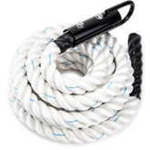 Crown Sporting Goods Polydac rope 3ft with eyehook enables easy attachment and short-distance drills.