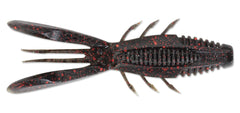 Top-down view of CrushCity Bronco Bug 4 Green Pumpkin lure