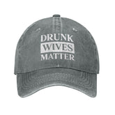 Cryptomancy Drunks Wives Matter hat, front view, casual daily wear for relaxed comfort.