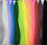 Crystal Flash Line, 10-pack Set C for fly tying - assorted colors