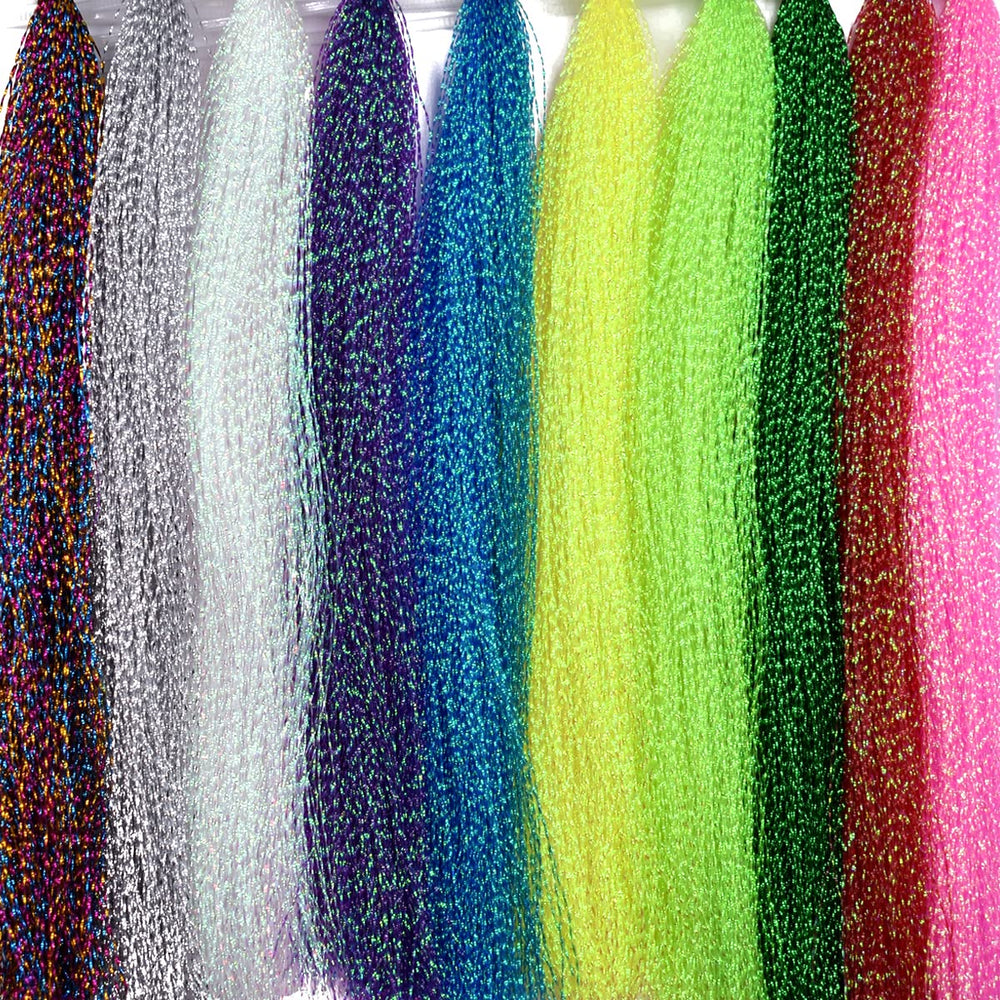 Crystal Flash Line Set A - 10 color fly tying material pack 1