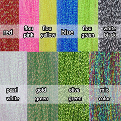 Crystal Flash Line Set B colors displayed for fishing lures