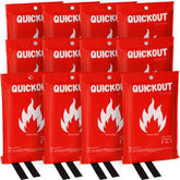 Crystal Lemon fire blanket 12-pack 39x39 ready for rapid emergency response.