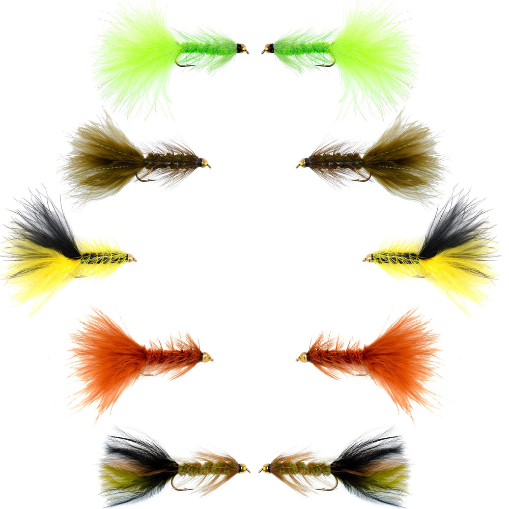 Crystal Woolly Bugger Assortment - Bead Head Wet Fly, Size 4 - image 1