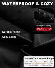 CTFASHION men's puffer jacket inner padding detail demonstrating warmth without excess weight.