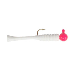 Cubby 5003 Mini Mite pink and white fishing hook for quick access and pocket carry.