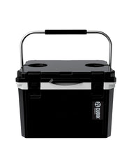 Cubix Outdoors QuadraL 20Q cooler with integrated cup holders for easy drinks on trips.