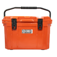 Cubix Outdoors QuadraX 20QT cooler side view shows rugged rotomolded durability.