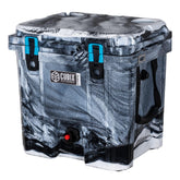 Cubix Outdoors QuadraX 20qt dispenser lid closeup showing secure spill-free seal