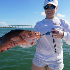 Gripper securing freshwater fish up to 22 pounds