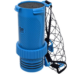 Cuda Tackle Center blue front view; compact tool container for on-the-go organization.