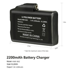 CUEHEAT 2200mAh Li-poly battery provides extended warmth for heated garments