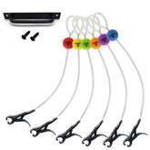 Non-penetrating culling tag clip with color-coded markers for bass fishing