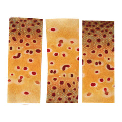 Cunyuer fishing finger tab protector – yellow fish skin pattern, 6 cm length