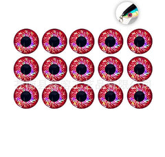 Cuoyuqie 8mm holographic lure eyes reflect light to boost lure visibility