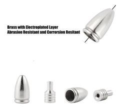 Cuoyuqie brass spinner body in silver durable for all-water use